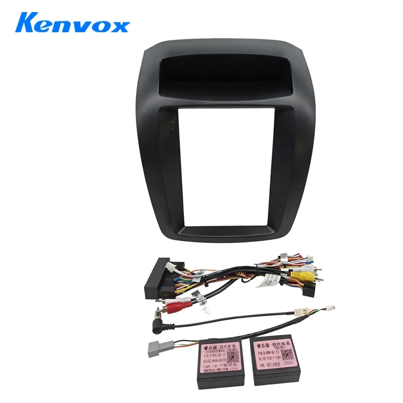 

Kenvox 9.7" Tesla Vertical Screen Car Radio Fascia Frame for Hyundai Sorento 2013 low Dash Kit Install Panel wire harness