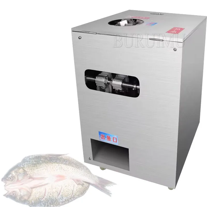 Automatic Fish Processing Machine 1500W High Speed Scraping Scale Fish Gutting Machine Fish Killing Machine