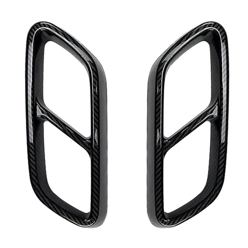 Car Exhaust Pipe Cover For Mercedes Benz C-Class W206 C200 C260 C300 2022+ Carbon Fibre