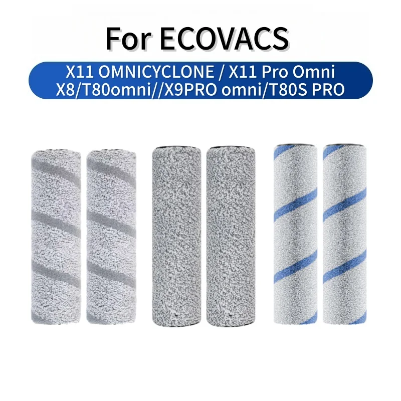 For ECOVACS DEEBOT X11 OMNICYCLONE / X11 Pro Omni T80 OMNI X8 X9 Pro Omni Roller Brush Roller Mop Cloth, Spare Parts Accessories