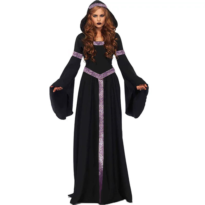 Costume da gioco Bla Witch Sexy per adulti loween Long Dr Abbigliamento da performance tradizionale cinese per donna