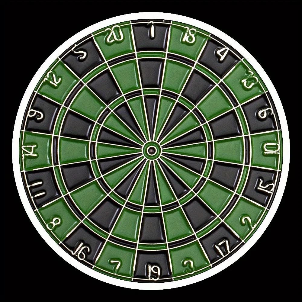 1 Pcs Dart Board Souvenir Gift Silvery Plated Commemorative Coin Collection Challenge Coin