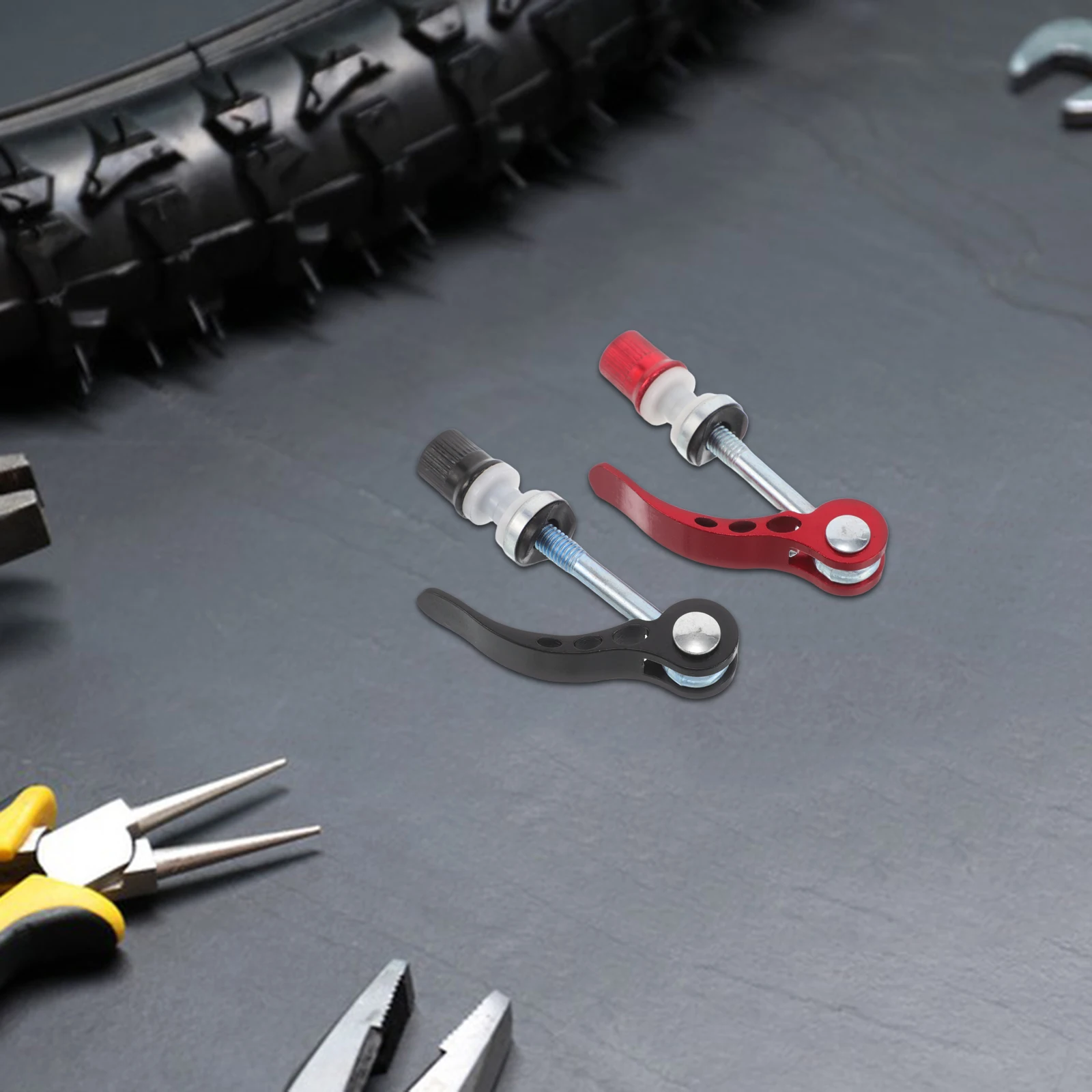 

4pcs Quick Release Bicycle Seatpost Pin Aluminum Alloy Secure Locking Clamp Adjustable Bike Saddle Lever Easy Installation