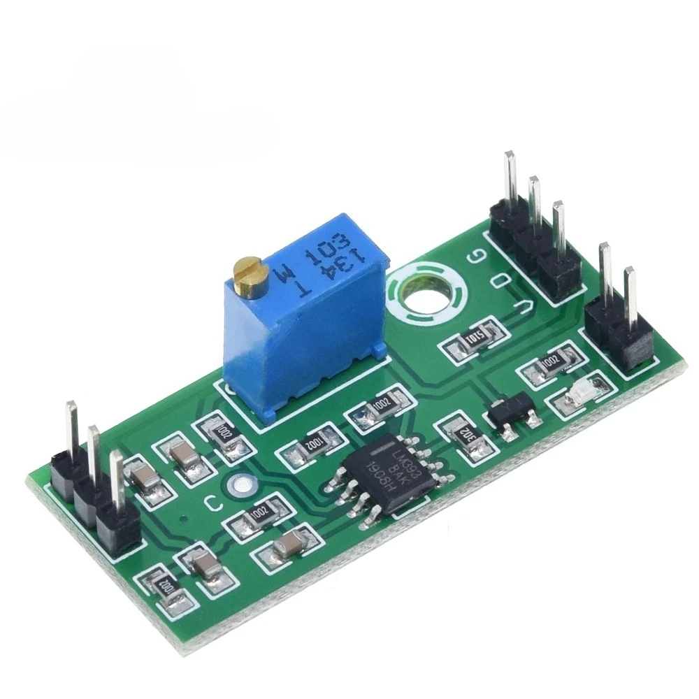 1/2/5PCS LM393 3.5-24V Voltage Comparator Module High Level Output Analog Comparator Control With LED Indicator