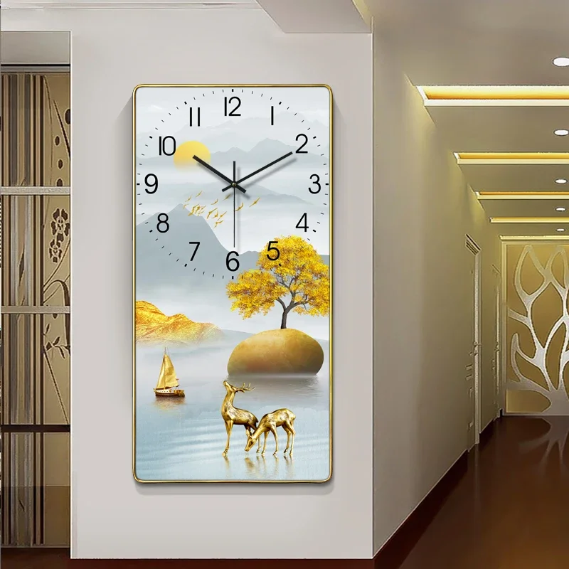 Wall Clock for Living Room Fashion 2023 New Electronic Creative Quartz Clock Home Wall