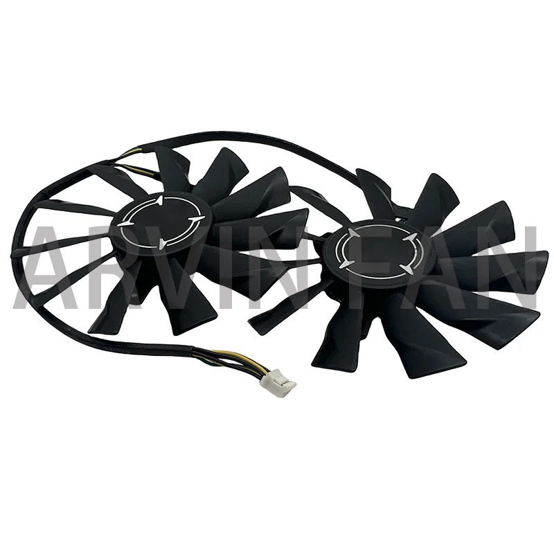 2 buah/Set DIY Replace pengganti pendingin GPU Fan kipas kartu Video untuk RX 5700 XT RX5700XT GAMING X grafis