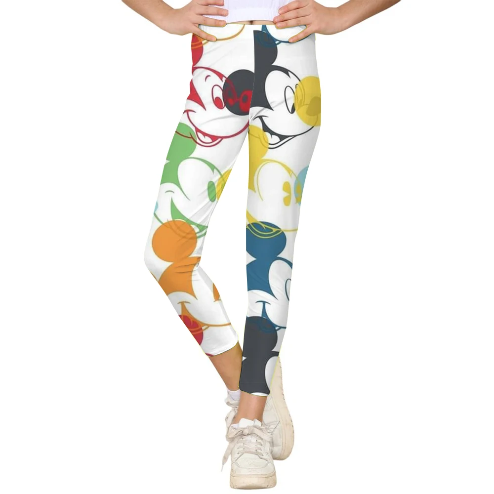 Fashion Women Minnie Mickey Mouse print Leggings For Fitness High Waist Gym Legging Push Up Women Leggings ﻿