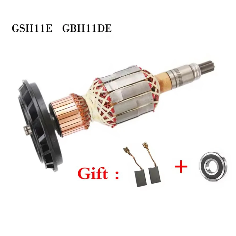 

AC220V-240V 7 teeth Armature Drive Shaft Electric hammer Rotor for Bosch GSH11E GBH11DE GBH11E GSH 11E GBH 11DE
