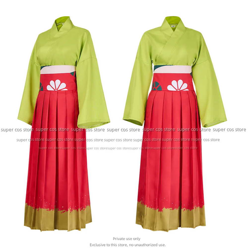 Эрика Косплей Аниме Косплей Костюм Лидер тренажерного зала Эрика Кимоно Униформа Платье Кимоно Повседневный наряд Хэллоуин Женский комплект для косплея