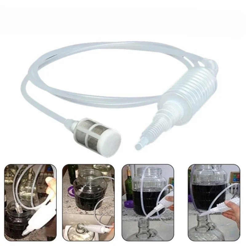 New Brewing Siphon Hose Wine Beer Making Tool 1.9m Plastic For  Homebrew  Food Grade