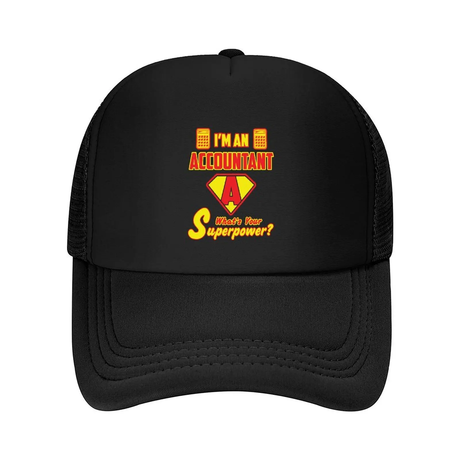 

I'm An Accountant What's Your Superpower Funny Accountant Sayings Baseball Cap Cosplay Military Cap Man Woman Hats Men's