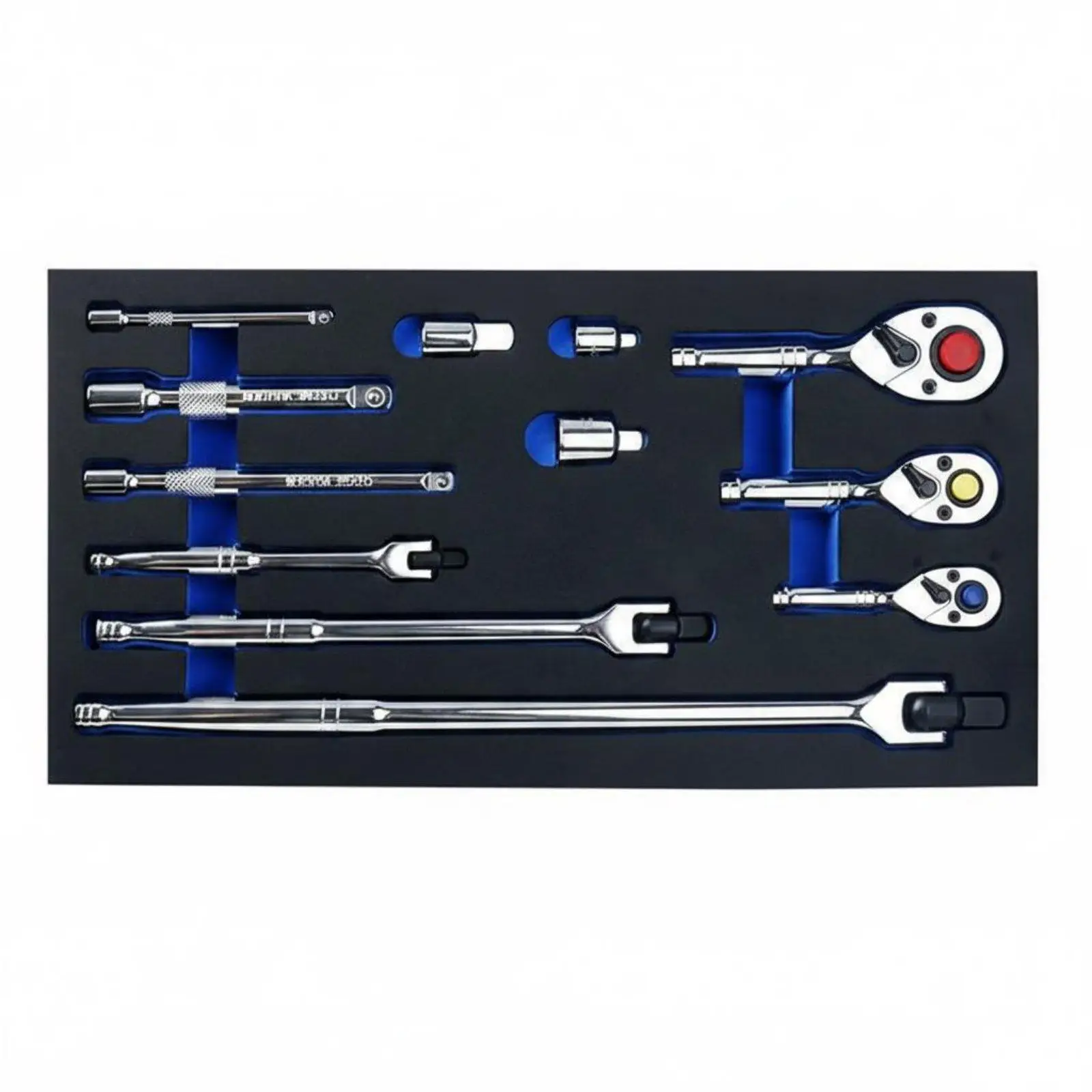 12 Pieces Reversible Ratchet Wrench Set 72-Tooth Mini Ratchet Handle Steel Socket Extension Bar for Tight Areas, Car Repair,