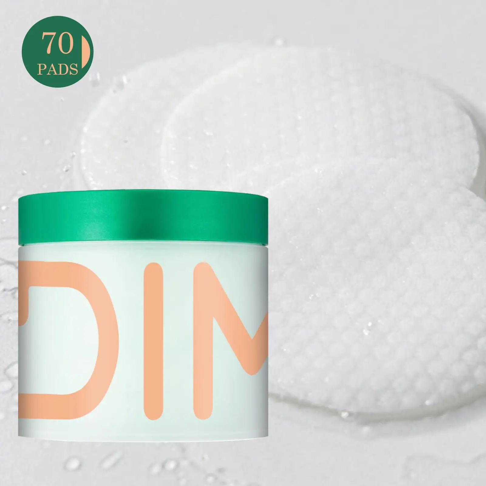 Tampons de toner 70 pièces tampons de coton apaisant éclaircissant resserrement minimiseur de pores pour pré-maquillage préparation nuit femmes voyage