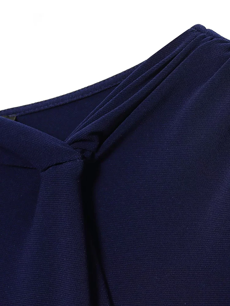 欧米風秋の新作トレンドシンプルレディース服ドレープ長袖ストレートベルトプリーツワンピース