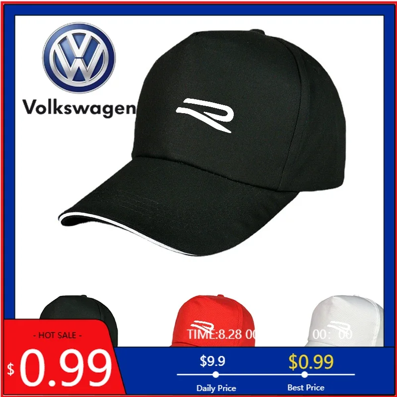 

Бейсболка с логотипом VW 2026: модный аксессуар для автомобиля, кепка от солнца для VW R, Scirocco, Jetta, Beetle, Golf, Passat, Polo, Tiguan, Touran, Sharan