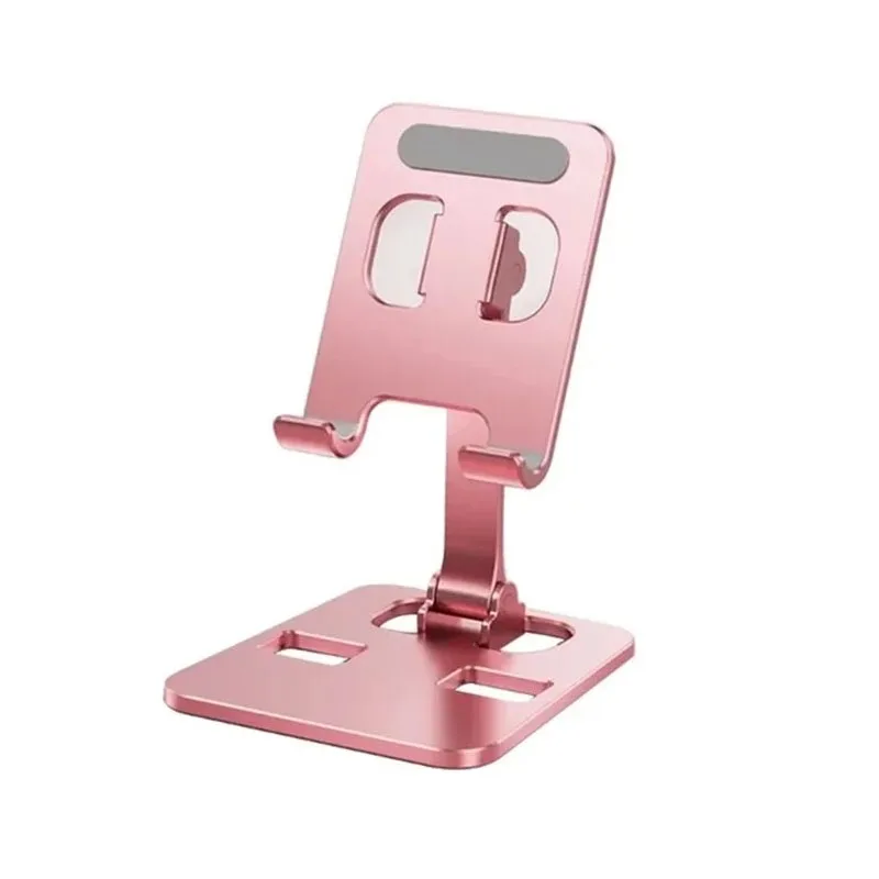 Universal Aluminum Alloy Foldable Desk Phone Holder Mount Stand For iPhone 15 14 Mobile Phone Holder Tablet Desktop Metal Holder