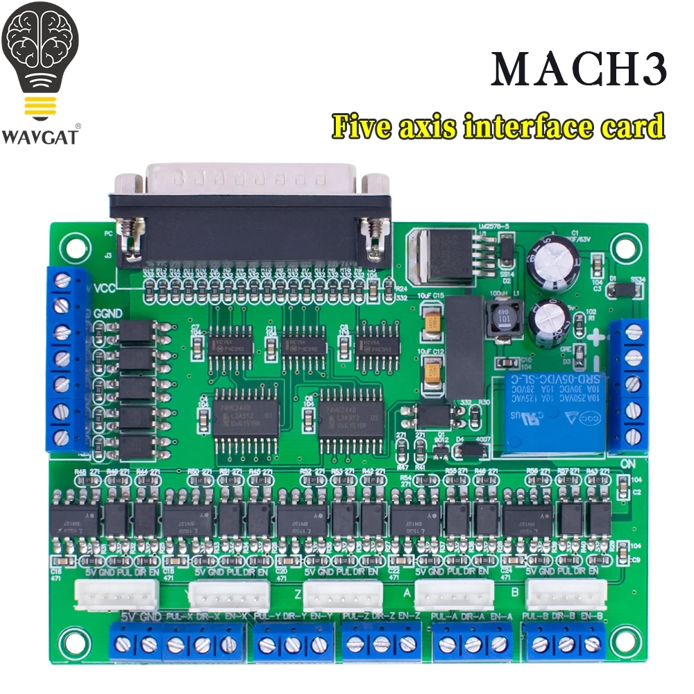 Engraving machine MACH3 interface board CNC 4-axis control interface board with optocoupler isolation anti-interference