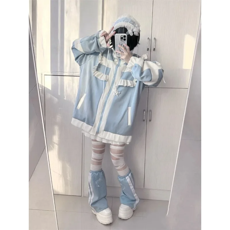 

Japanese-style Soft Girl-style Plaid Cardigan Jacket for Schoolgirls Korean-style Loose Spring-autumn New-style College Coat