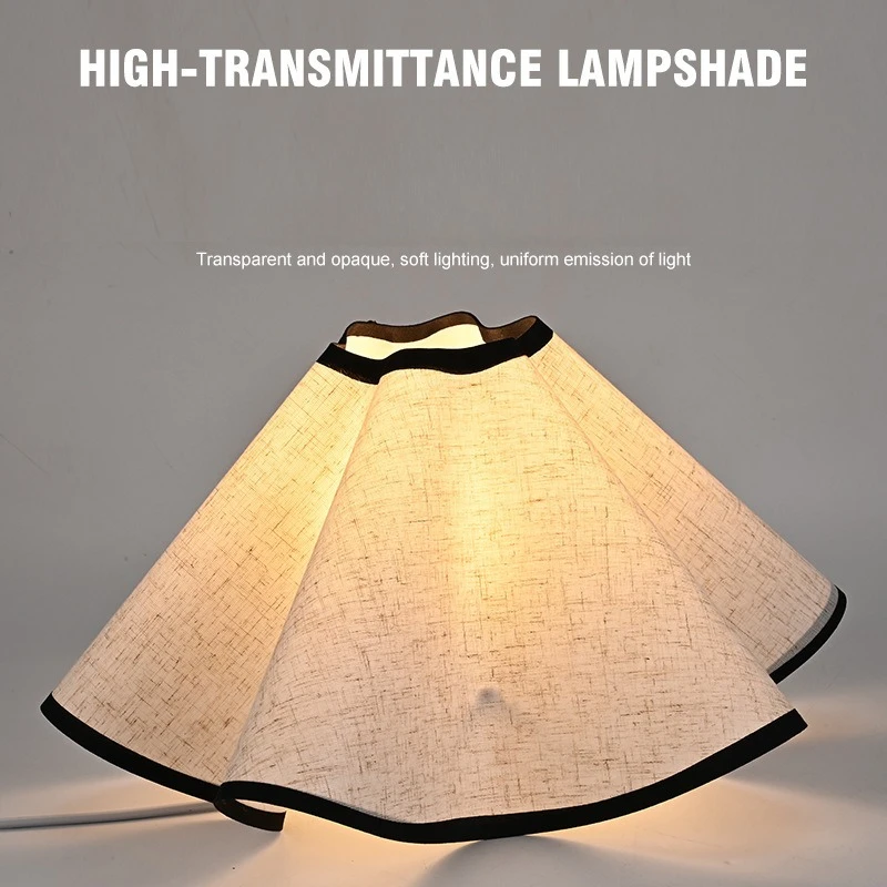Lampshade for Table Lamp Linen Fabric Lampcover DIY Lighting Accessories