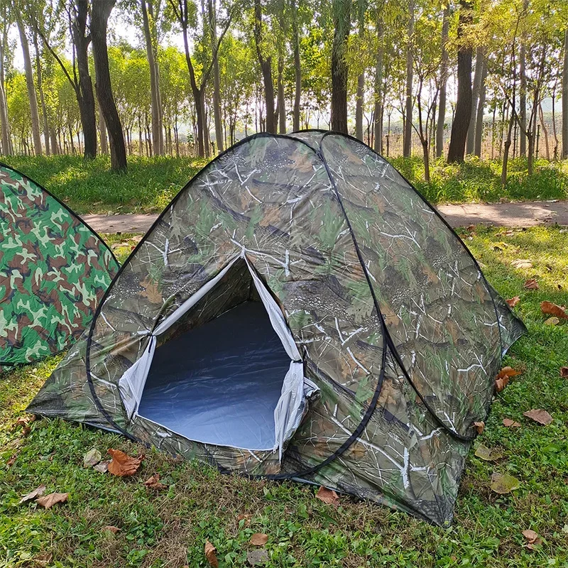 Outdoor fishing tent, hand throw away, camouflage round canopy