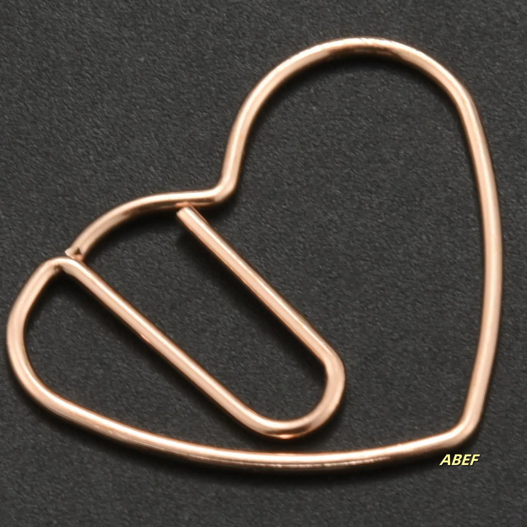 

100 Pieces Love Heart Shaped Small Paper Clips Bookmark Clips For Office School Home Metal Paper Clips