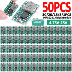 1-50PCS Mini360 RC Airplane Module Mini 360 DC Buck Converter 2A Step Down Module 4.75V-23V to 1V-17V 17x11x4mm LM2596