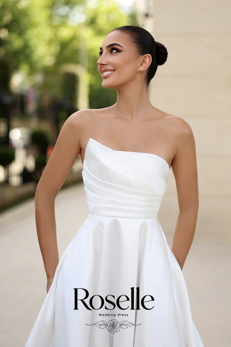 ROSELLE Prosta suknia ślubna b – Wedding Qw recenzja i cena