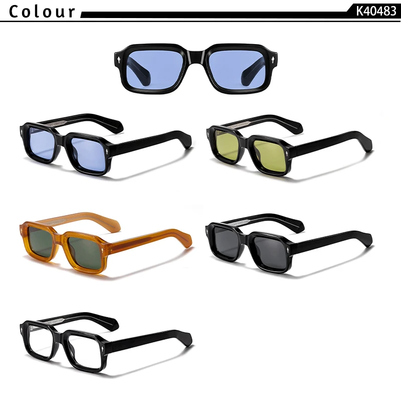 CATERSIDE Fashion Simple Men Sunglasses Roughly Framed Design Sun Glasses Women Outdoor Party Vacation Travel Driving Eyeglasses