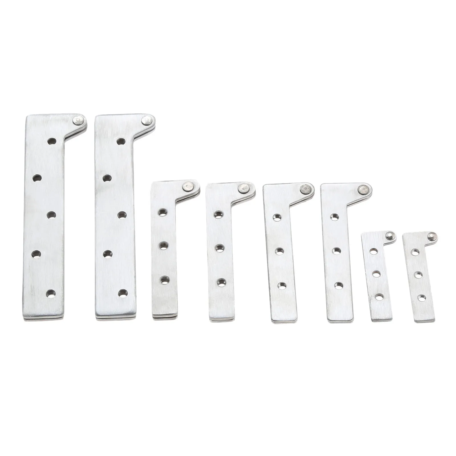 2pcs Pivot Hinges Offset Knife Hinges Inset Door Stainless Steel 360 Degree Rotating Hinges