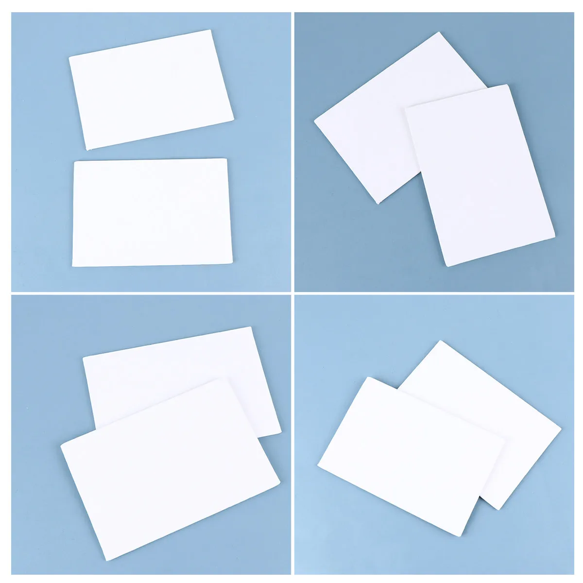 10Pcs Cotton Thickened Drawing Board Oil Paint Panel White 4x6inch Artist DIY Painting Canvas Suitable for Oils Acrylic Tempera