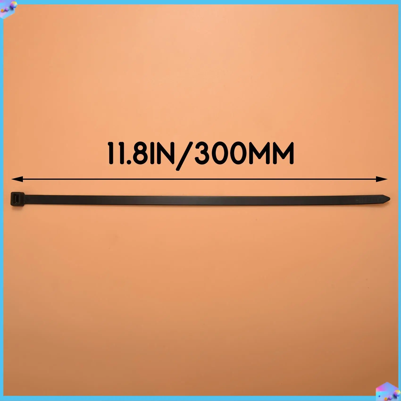 

A43T Стяжки-молния 12-дюймовые сверхмощные стяжки-молния с прочностью на растяжение 120 фунтов, черные кабельные стяжки, 100 шт.