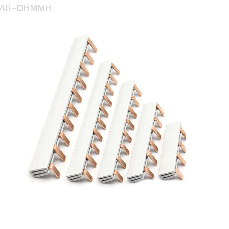 ZLinKJ 1/2P Pin Type Busbar Copper Bar Terminal Block For MCB DZ47 Air Switch Connector 63A Circuit Breaker Connector