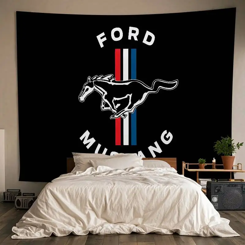 

1PC Mustangs Tapestry Room Decor Wall Cloth Party Hanging Background Room Decor Baby Room
