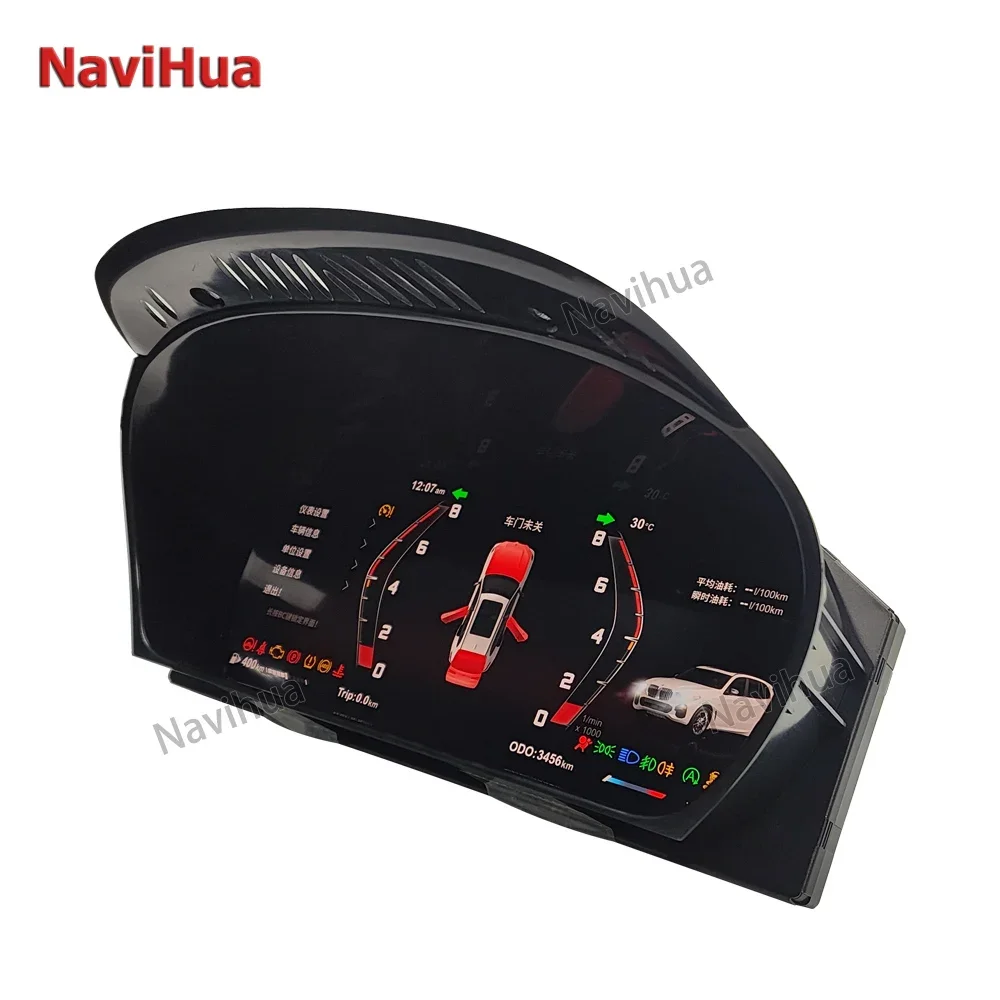 For BMW X5 E70  LCD Screen Linux System Car Digital Cluster Dashboard Instrument Speedometer Virtual Cockpit New Upgrade