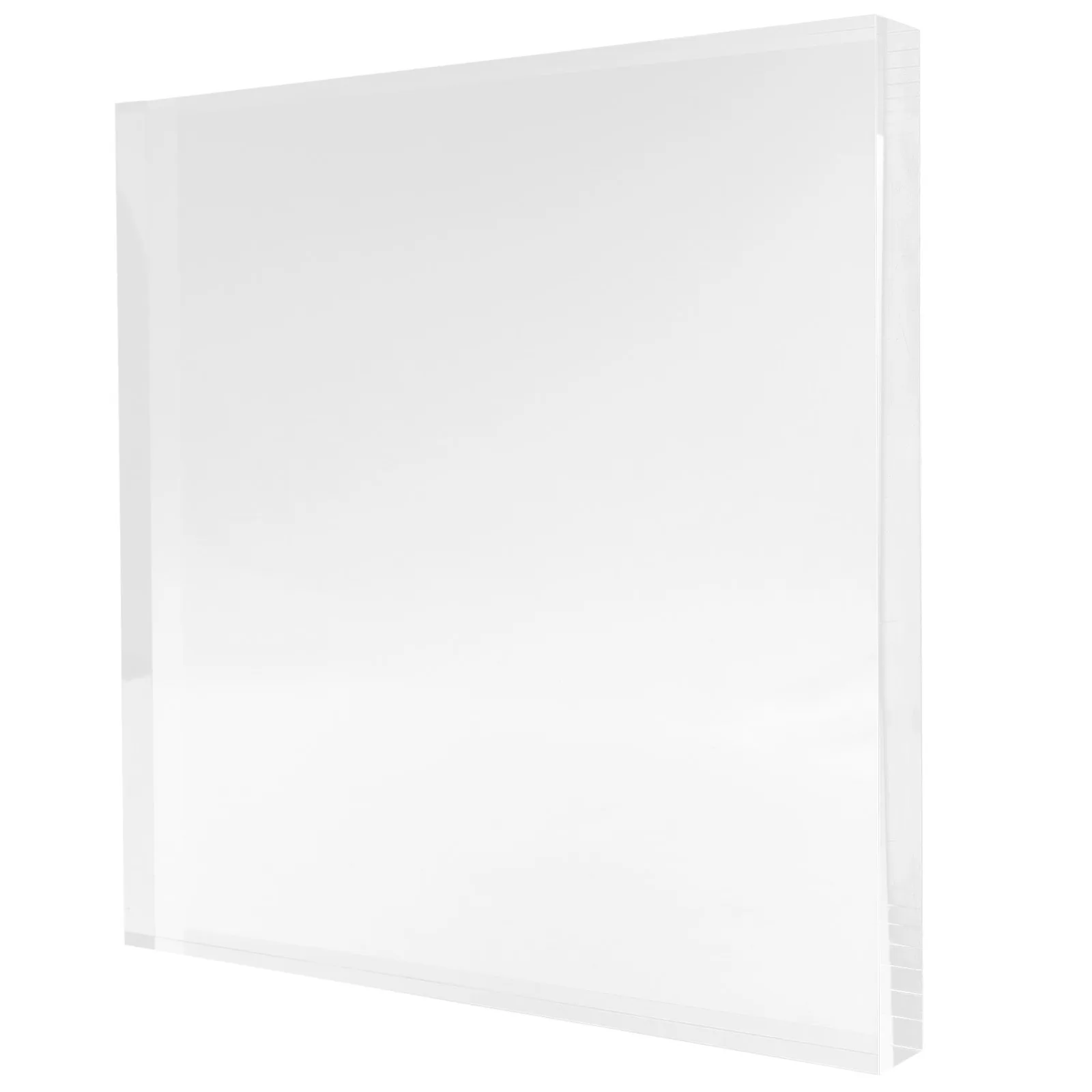 Acrylic Display Base Clear Square Craft Jewelry Holder Stand Desktop Organizer Home Decor Display Stand