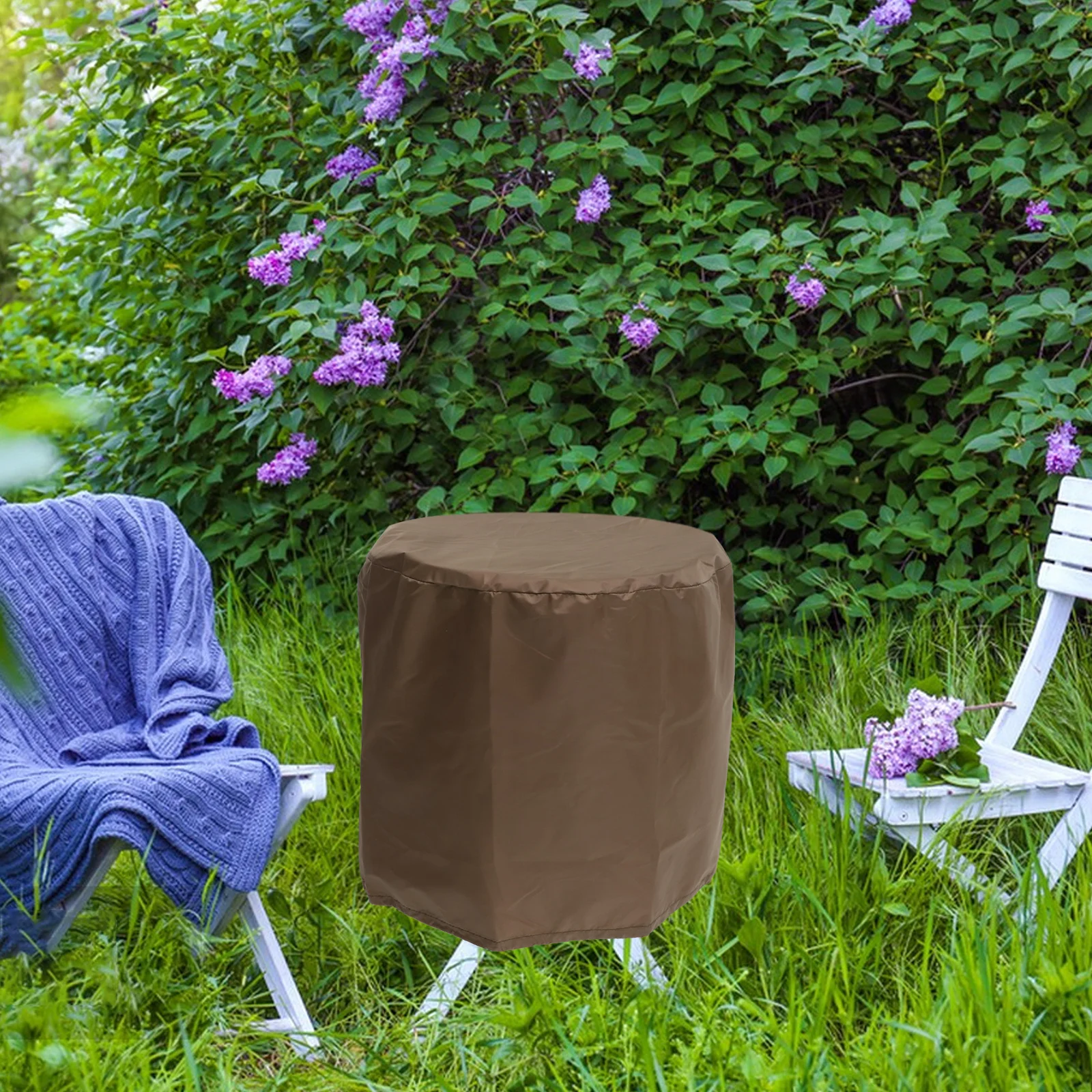 

Outdoor Tea Table Cover for Garden Patio Furniture Protection Small Size Waterproof Cover Dirt Moisture Scratch Resistant