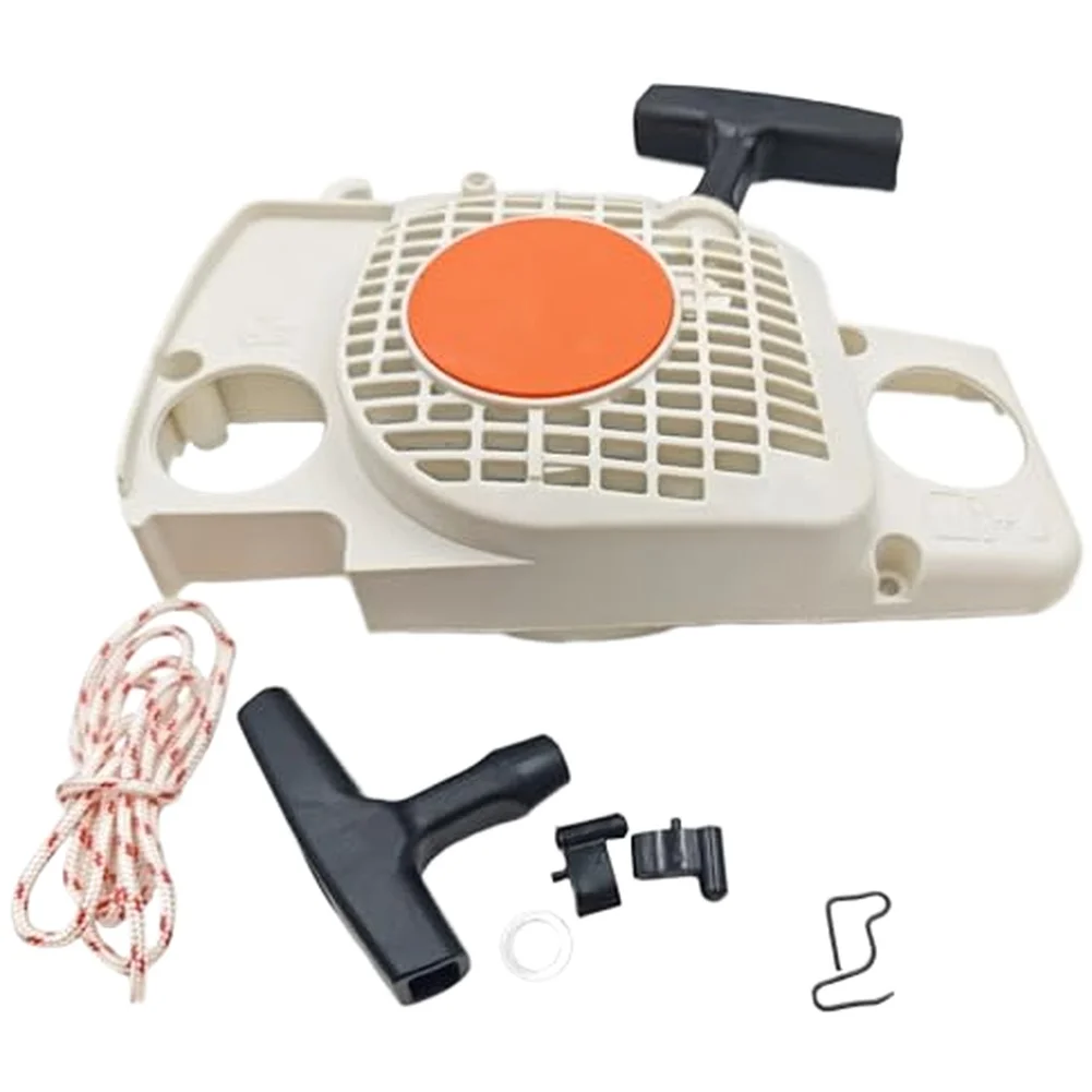 

Легкоустанавливаемый стартер для бензопилы MS170 (как на фото). Долговечность и надежность. Для использования на улице.