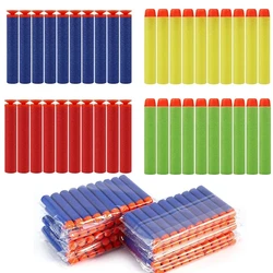 50/100pcs 7.2cm For Nerf Soft Bullets Darts Round Head Refill Sponge Darts Children Toy Gun Accessories Bullet for Nerf Blasters