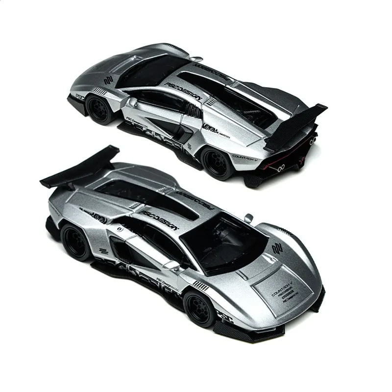 1:64 Countach V Marlboro، نموذج سيارة مصنوع من خليط معدني مصبوب، للمراهقين للعب معها، هدية للأولاد، ديكور للبالغين.