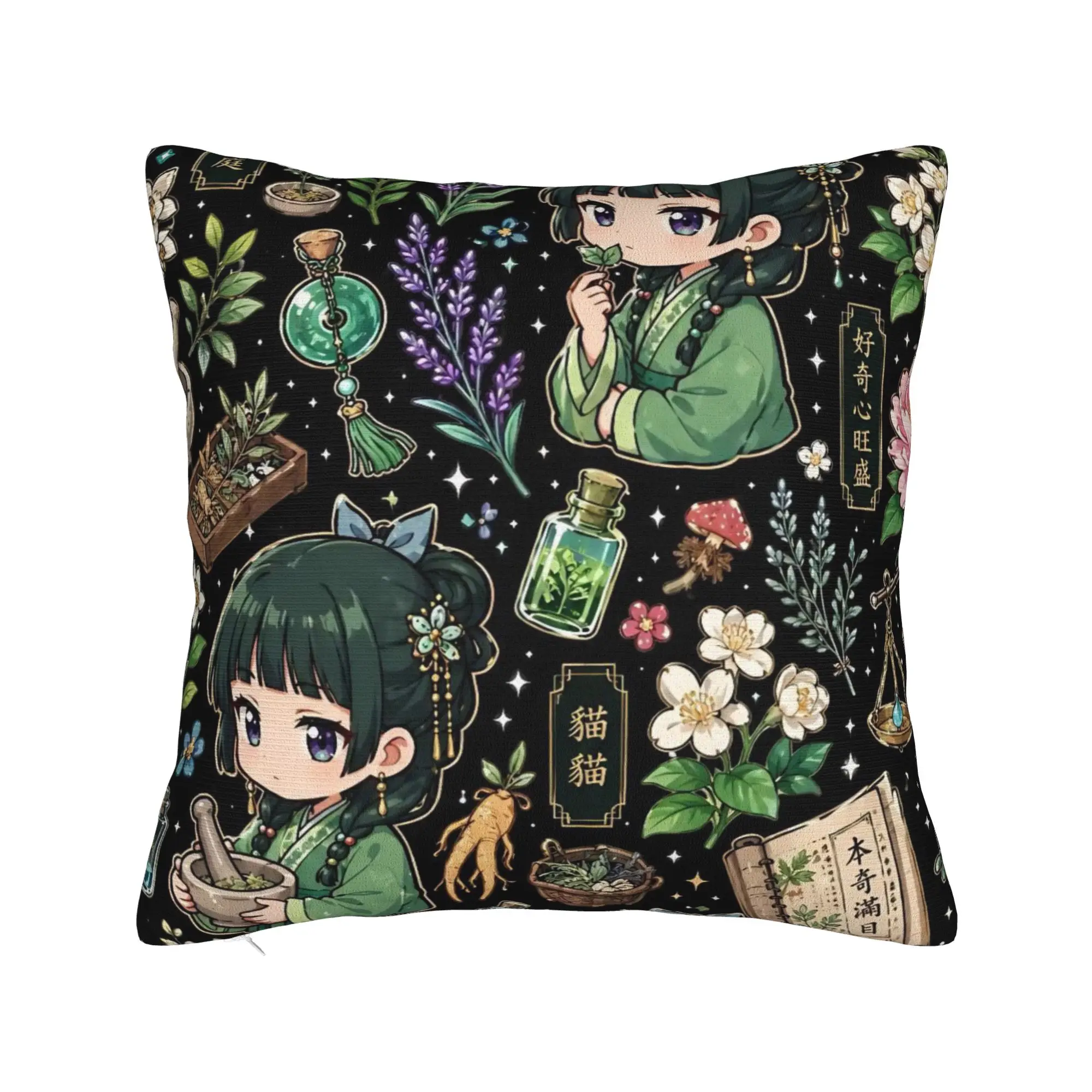 Decorative Pillow Cover The Apothecary D-Diaries Maomao  Stuff Home  Throw Pillow Case Cover Zipper Multi Size