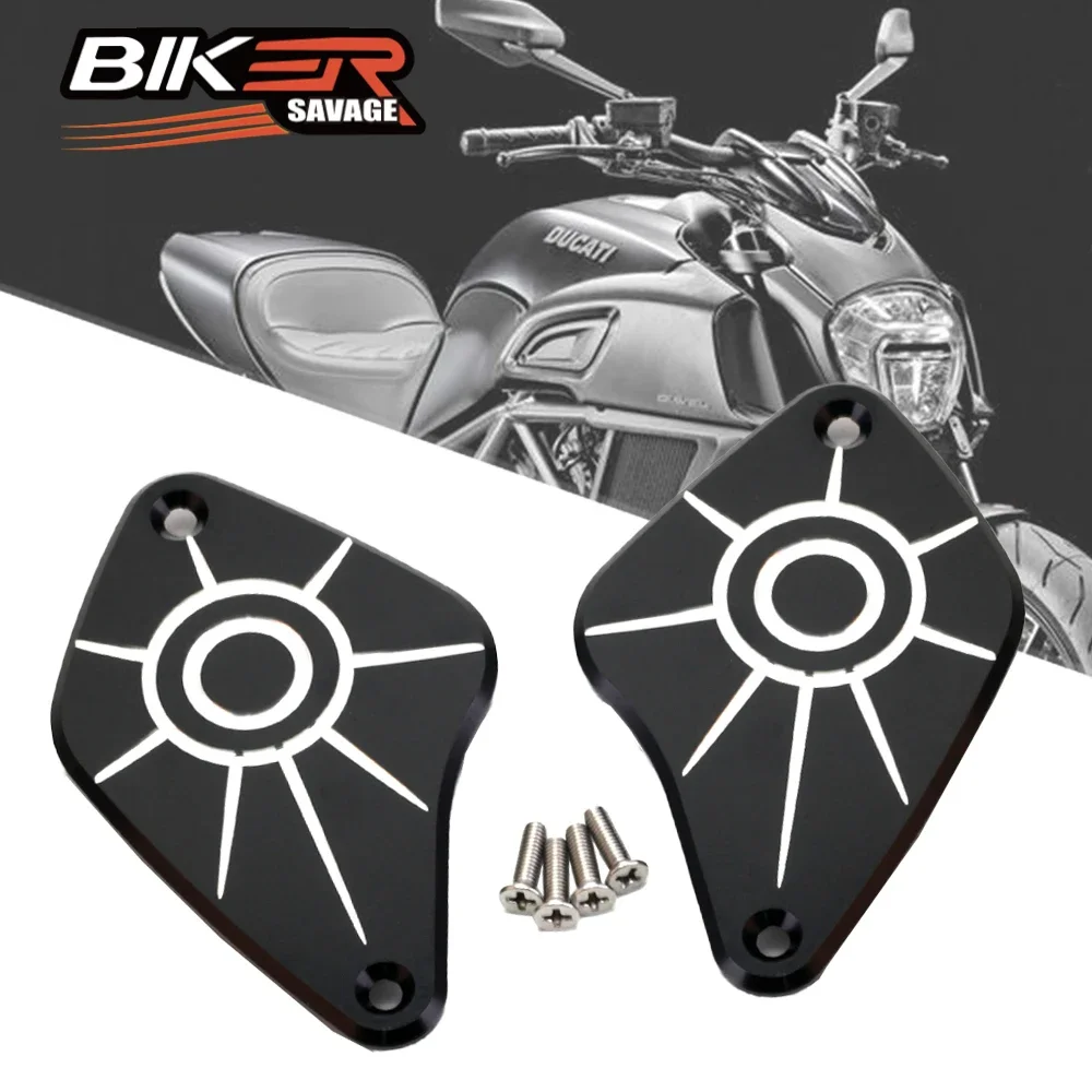 

For DUCATI Diavel 1260 XDiavel S 2011-2021 Brake Clutch Reservoir Cover Motorcycle Accessories Oil Fluid Cylinder Cap Front Rear