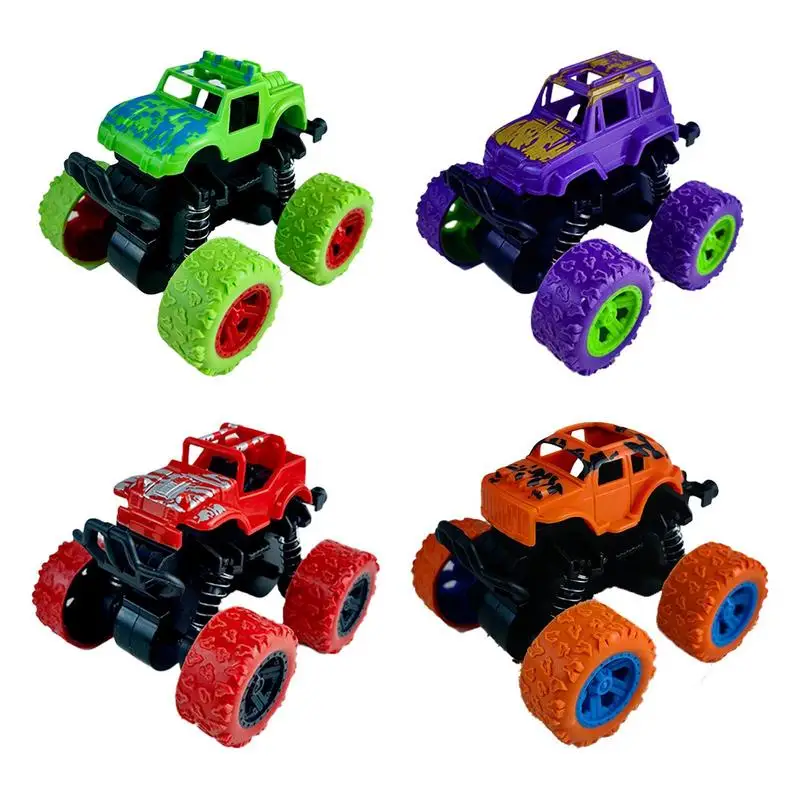 

Pull Back Stunt Car Toys Four-wheel Drive Stunt Rolling Inertial Off-road Vehicle 360 Degree Rotation Four-wheel Drive Stunt