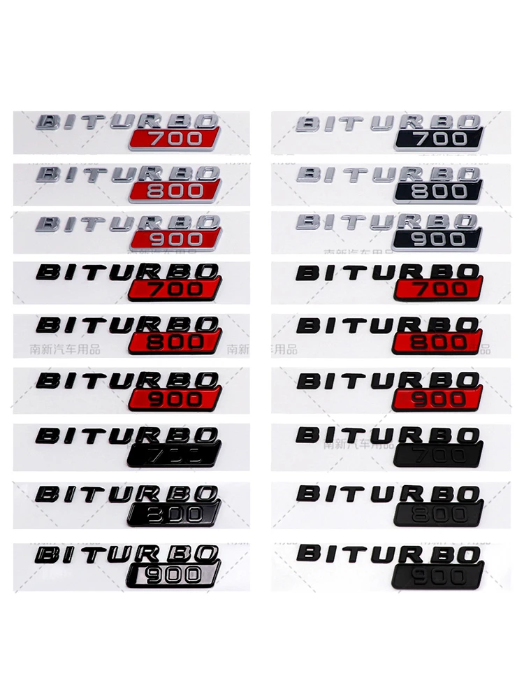 Biturbo 700 800 900 Fender Badge Stickers Decal Rear Trunk Emblem For Benz Brabus G Class G700 G800 Car Styling Accessories
