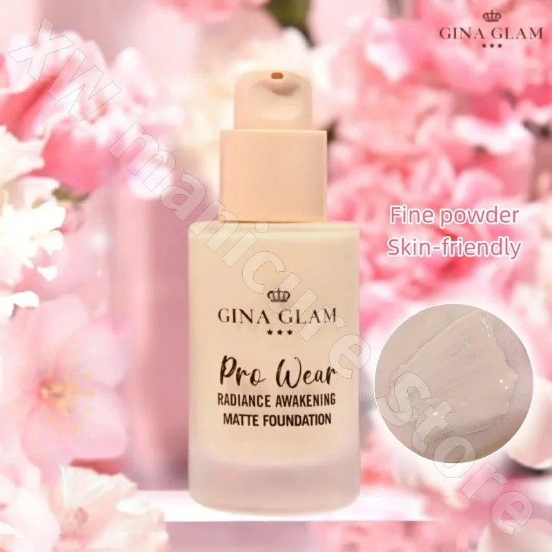 Thailand GINAGLAM Liquid Foundation Waterproof and Sweat-proof Concealer Uniform Skin Tone and Not Easy To Take Off Makeup 30ml