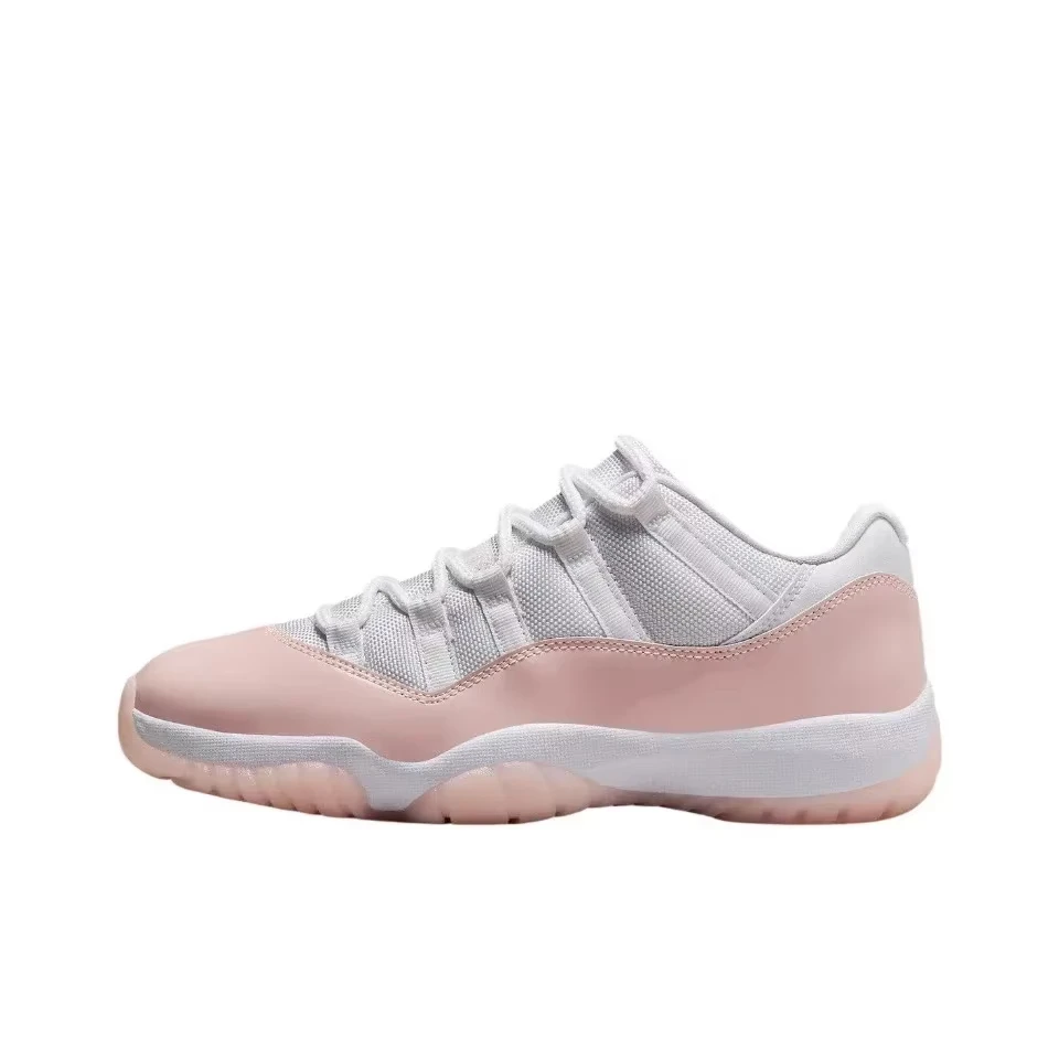 

Air Jordan 11 Low"Pink" GS Size For Women Basketball Shoes Classic Black And White Pink Retro Sneakers AH7860-160