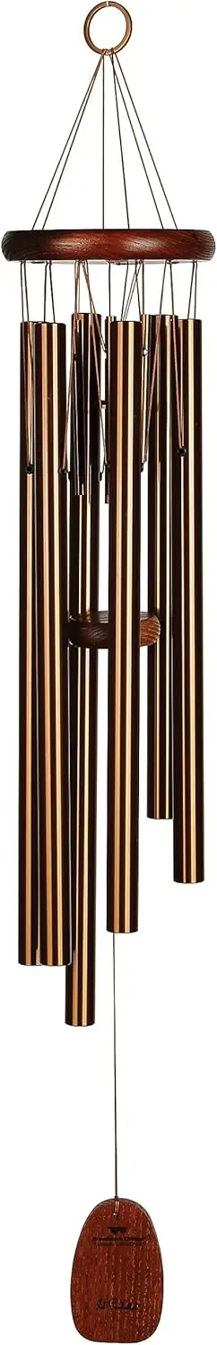 

32" Bronze Wind Chimes for Outdoor Decor, Plays Pachelbel Canon Melody, Perfect Garden Patio Gift