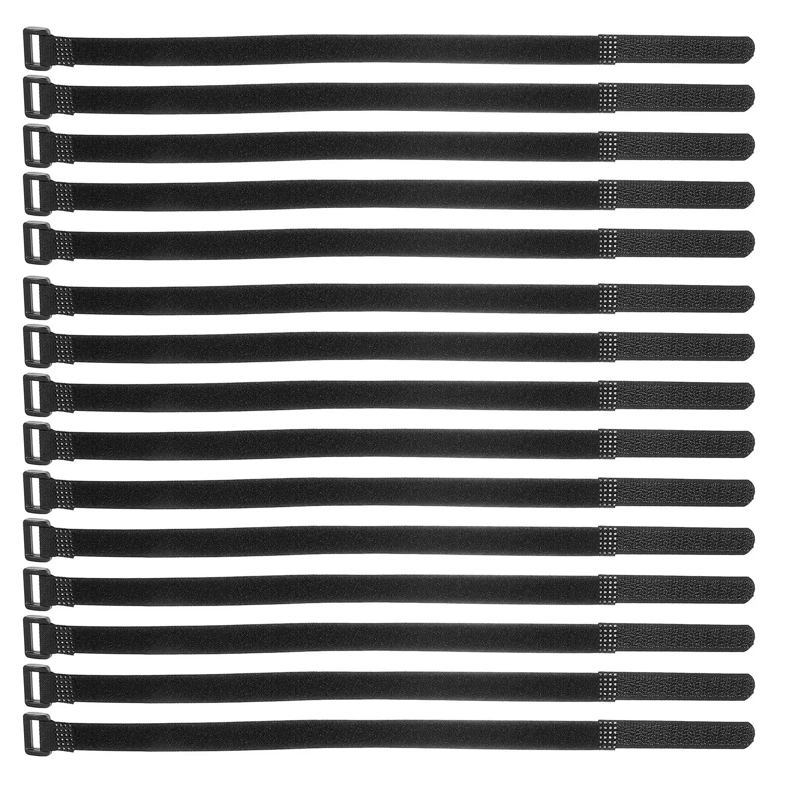 36Pcs Nylon Adjustable Hook Loop Cable Straps Heavy Duty Reusable for Cable Organizer and Furniture Securing