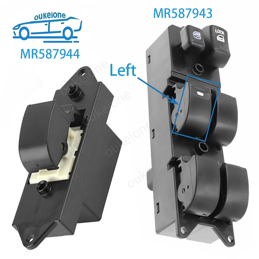 Front Left Electric Power Window Switch Control Button for Mitsubishi Endeavor Galant Lancer Montero 2004-2009 MR587943 MR587944