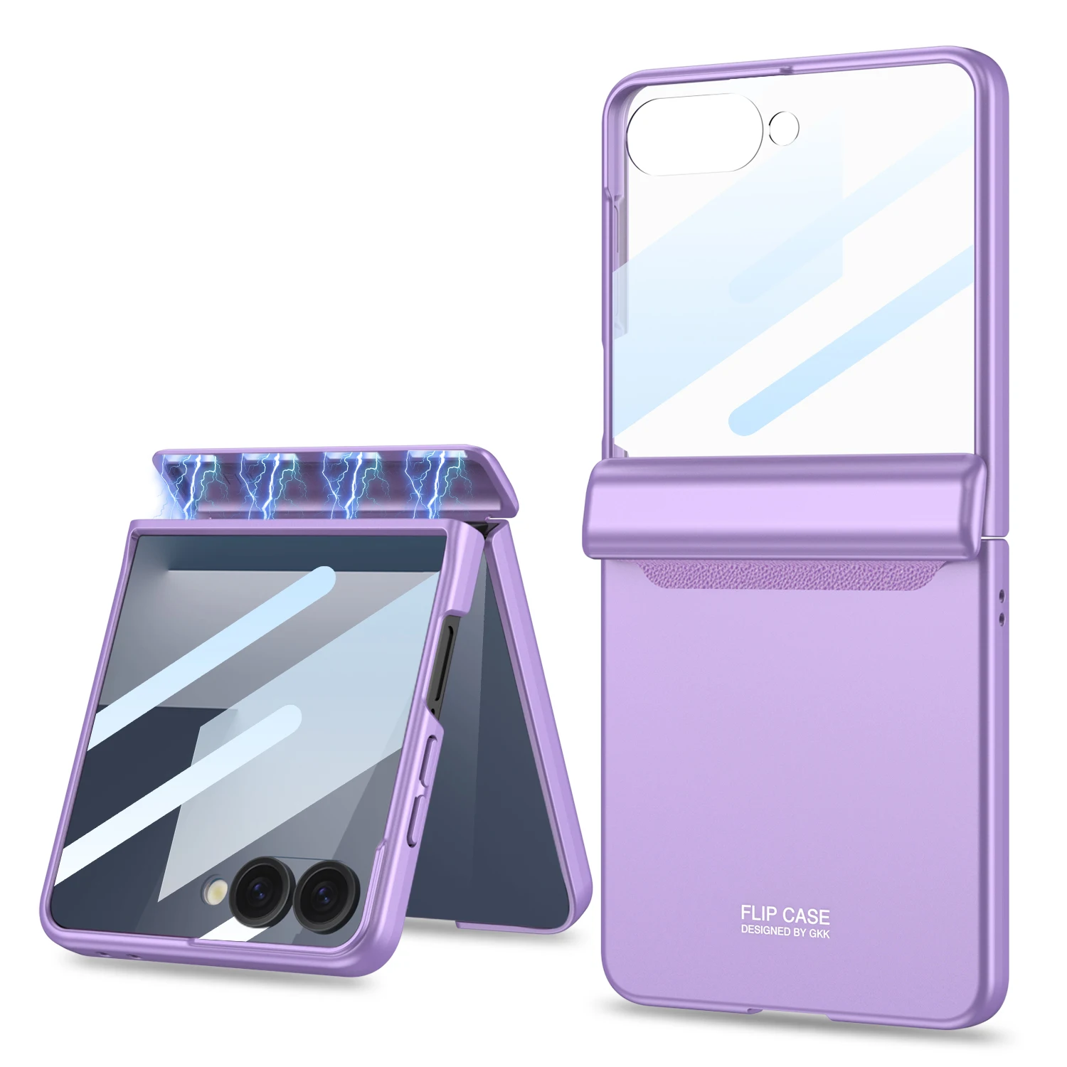 Magnetisch scharnier Alles inbegrepen hoesje voor Samsung Galaxy Z Flip 7 6 Buitenscherm Beschermende matte harde hoes voor Galaxy Z Flip7 hoesje