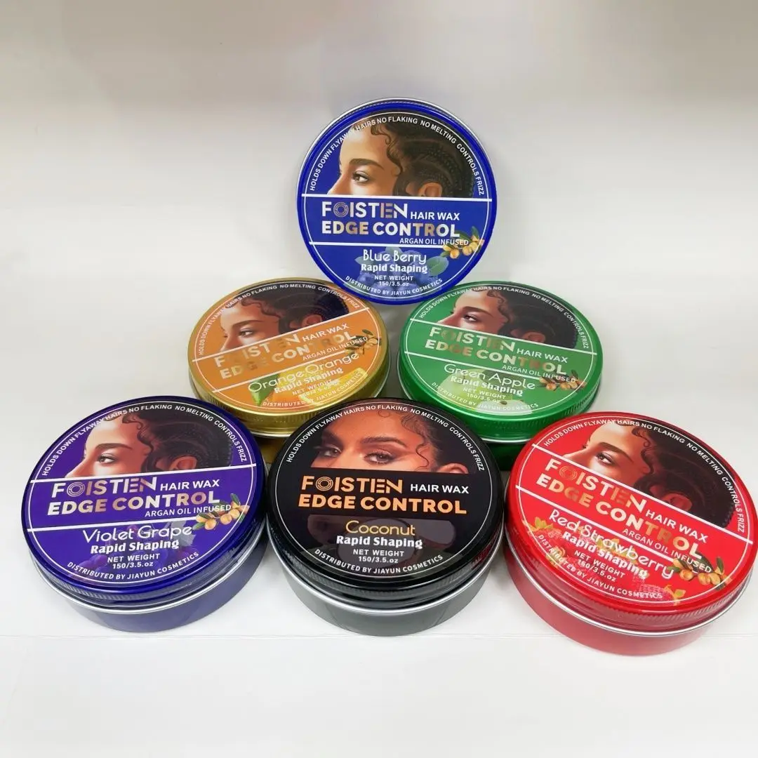 

Color Edge Control Wax Gel - Fruity Scent Styling Balm, Strong Hold Definer, Hair Sculpting Cream for Flyaways